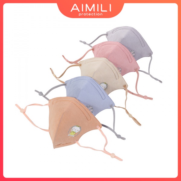 【3Cản Khẩu Trang cotton Dày 3 Lớp Chống Bụi Thoáng Khí Có Thể Giặt Rửa Và Tái Sử Dụng In Hình Hoạt Hình Cho Trẻ Em-12 Tuổi