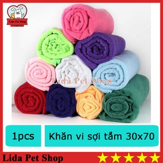 Khăn tắm vi sợi 30x70cm - Lida Pet Shop thumbnail