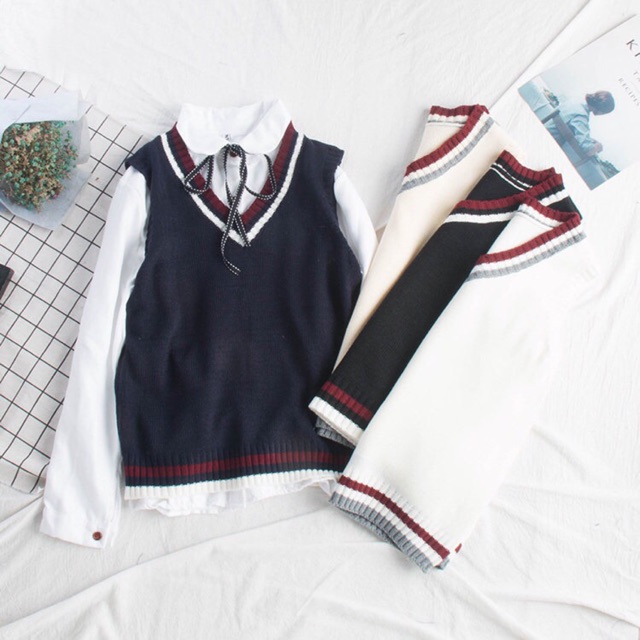 ORDER ÁO GILE LEN ULZZANG KẺ VIỀN HỌC SINH