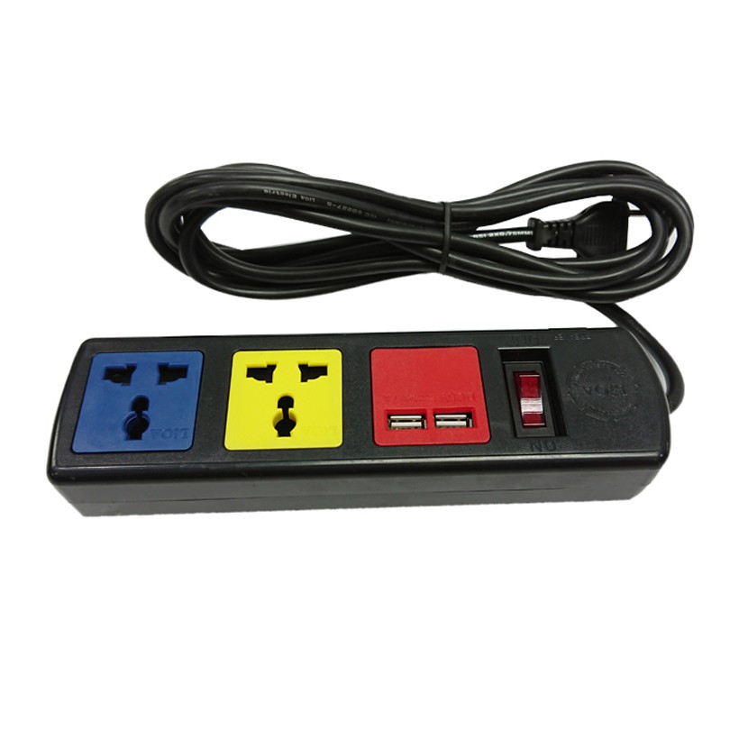 Ổ cắm điện LIOA đa năng có ổ cắm USB (3D32NUSB)