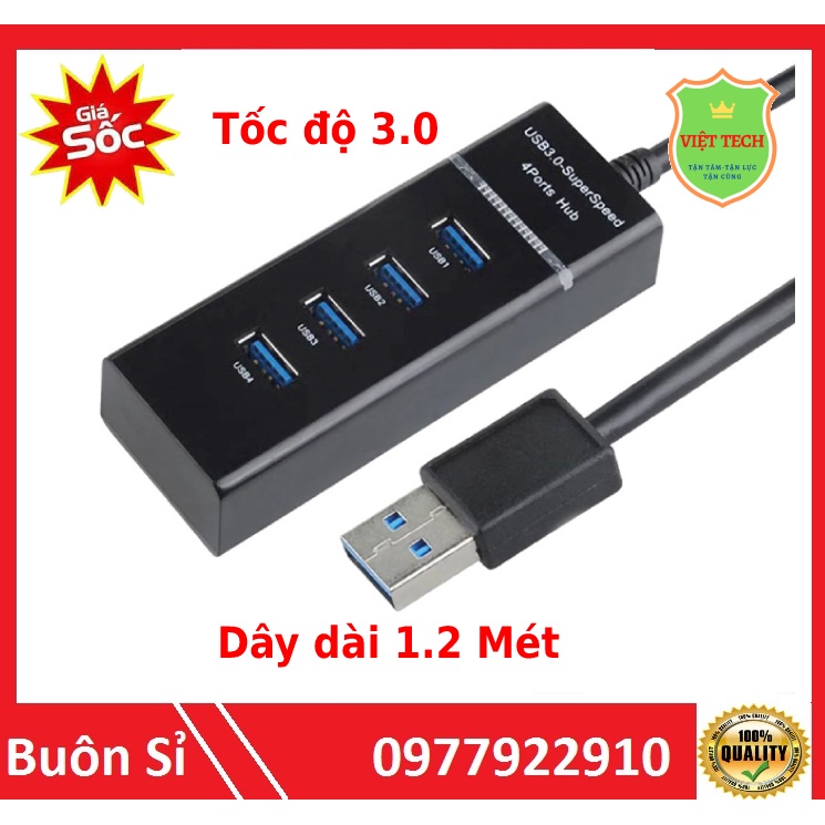 Bộ chia USB 3.0 dây dài 1.2 mét