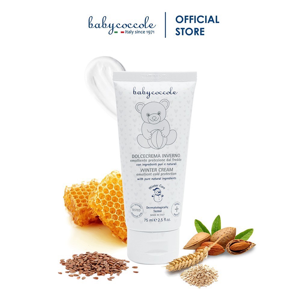 Kem giữ ấm từ sáp ong và vitamin Babycoccole 0M+ 75ml
