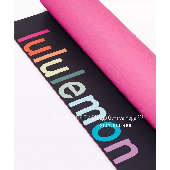 Thảm Tập Yoga Cao Su Cao Cấp Lululemon The Reversible Mat 5mm Wordmark