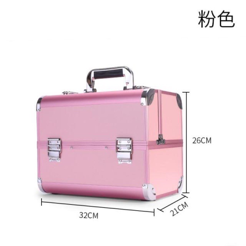 Cốp Trang Điểm Nail-Mi Inox 4 Khay 2 Tầng Chắc Chắn 💖 𝘍𝘳𝘦𝘦𝘴𝘩𝘪𝘱 💖 Phụ Kiện Trang Điểm Chuyên Nghiệp - Kun Store