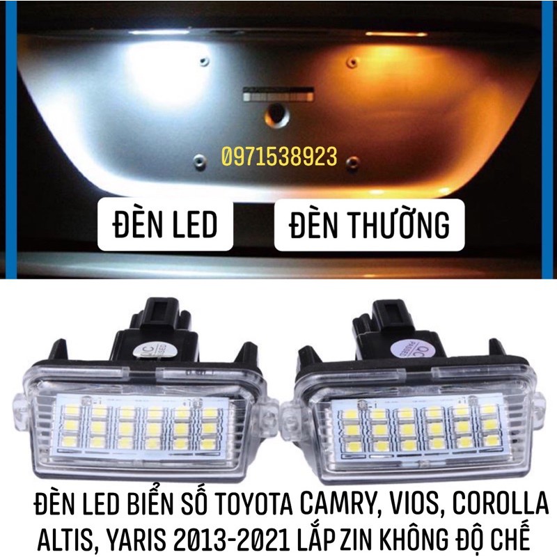 đèn led biển số TOYOTA INNOVA, FORTUNER, VIOS, CAMRY, COROLLA ALTIS, YARIS