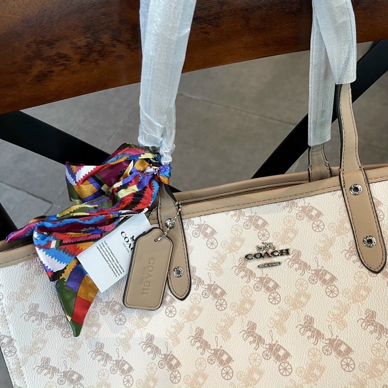 TÚI COẠCH TOTE 2 MẶT KÈM KHĂN MÀU 1