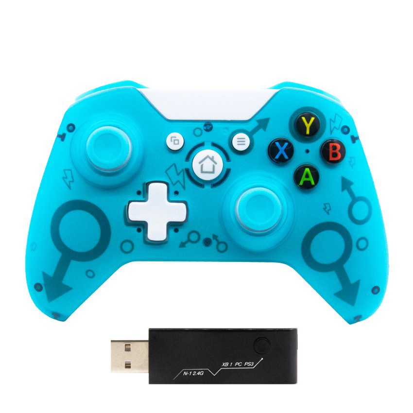 ♙Tay cầm chơi game không dây Xbox One Wireless N1 có Rung – Hỗ trợ cho PC Android PS3