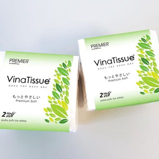 COMBO 3 GÓI KHĂN GIẤY LỤA VINATISSUE ( 200 TỜ/GÓI, 2 LỚP)