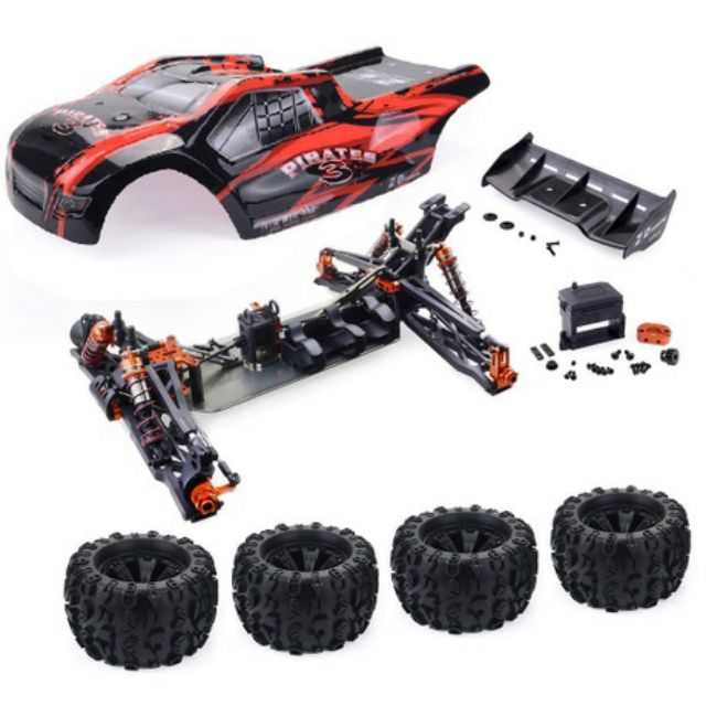 Kit xe truggy Zd 9021 V3 full option nhôm size siêu to