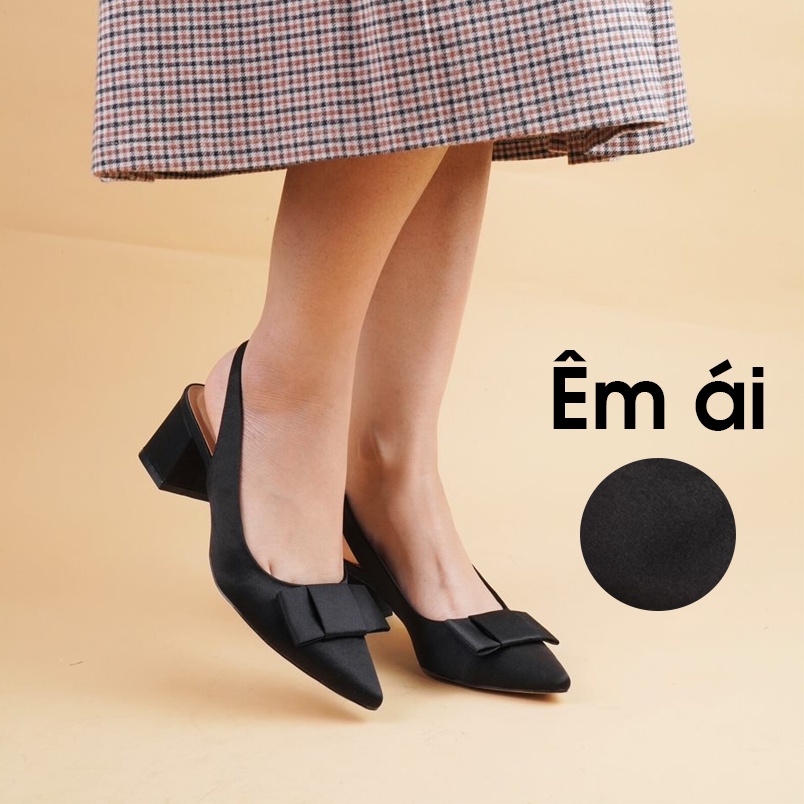 Xăng đan Slingback MUSE UKAS 5 phân, Sandal nữ cao gót hàng VNXK - Kimy Store