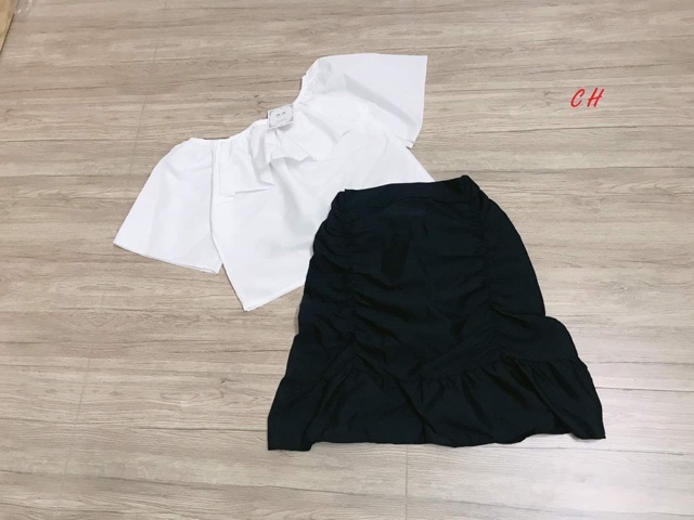 [Mã FAXANH245 giảm 10K đơn 50K] Sét váy tay bèo chân váy rúm COB868 | BigBuy360 - bigbuy360.vn