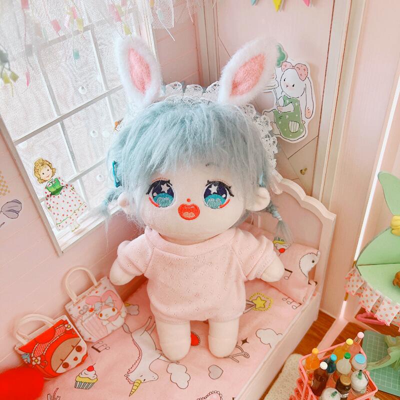 20cm Quần áo búp bê dây đeo đầu Tạp dề Áo thun Phụ kiện búp bê