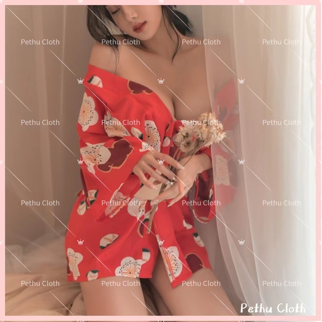 （Q1,HCM) 🤩Bộ ngủ sexy🤩set cosplay kimono gái nhật gợi cảm nóng bỏng hoa anh 40-65kg--024