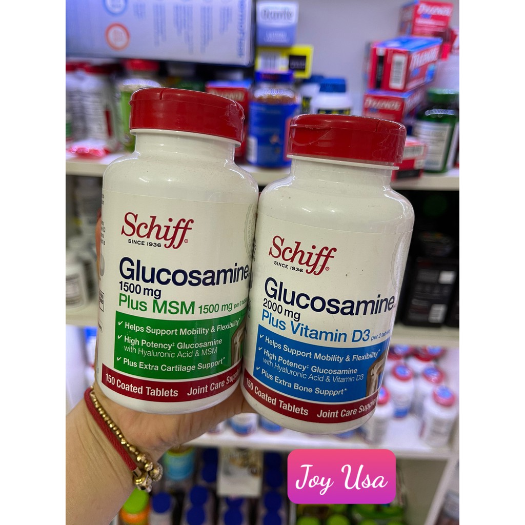 Glucosamine Schiff 1500mg plus MSM 2000mg plus D3