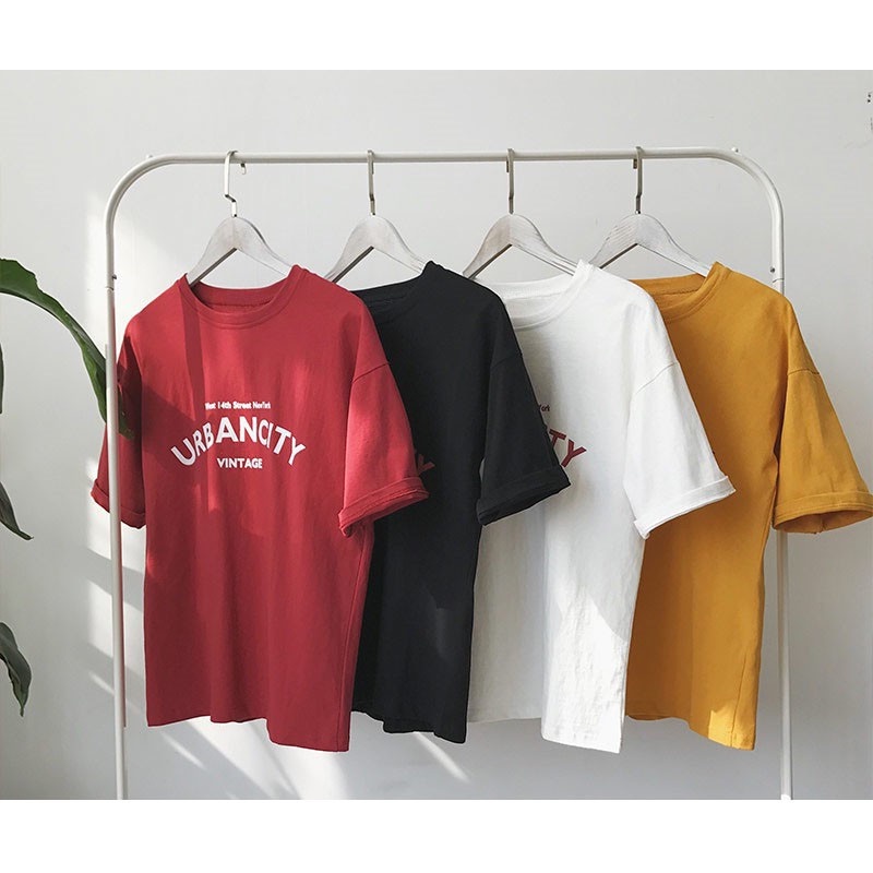 Áo phông nam nữ Urbancity hot trend BIGOMALL - Áo thun unisex ngắn tay Freesize 55kg