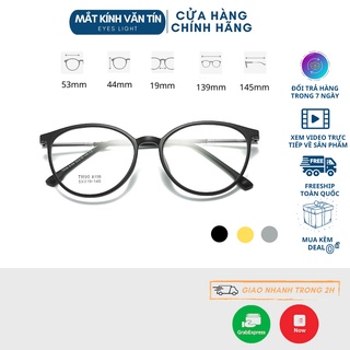 Gọng kính cận T8159 mắt kính tròn nam nữ thiết kế chất liệu nhựa dẻo