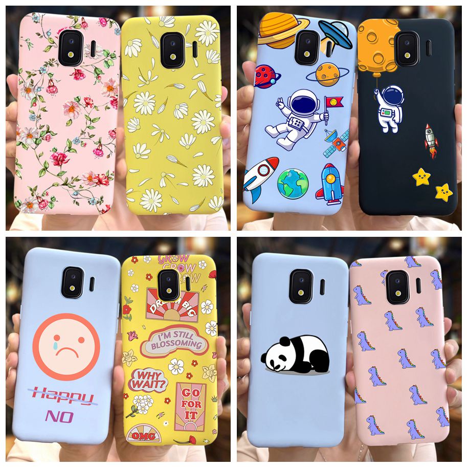 Ốp điện thoại silicone dẻo nhám nhiều màu sắc tùy chọn dành cho Samsung Galaxy J2 Core 2018 2020 SM-J260Y J260G