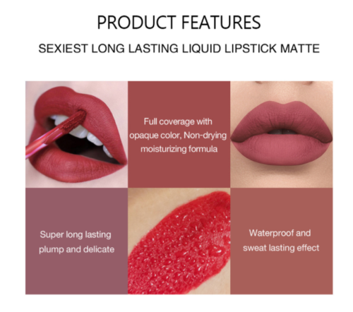 (Hàng Mới Về) Son Kem Lì Chống Nước Lâu Trôi Phong Cách Âu Mỹ Hiệu Qipin | BigBuy360 - bigbuy360.vn