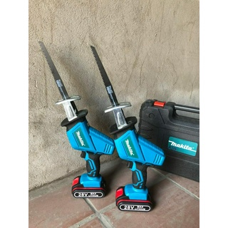 Máy cưa kiếm dùng pin 28V Makita tặng kèm 3 lưỡi cưa sọc