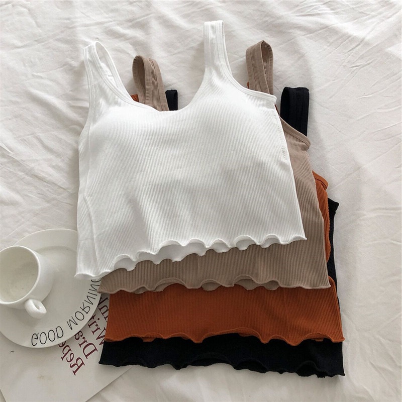 Áo tank top SUXI màu sắc đơn giản dễ phối đồ thời trang mùa hè dành cho nữ