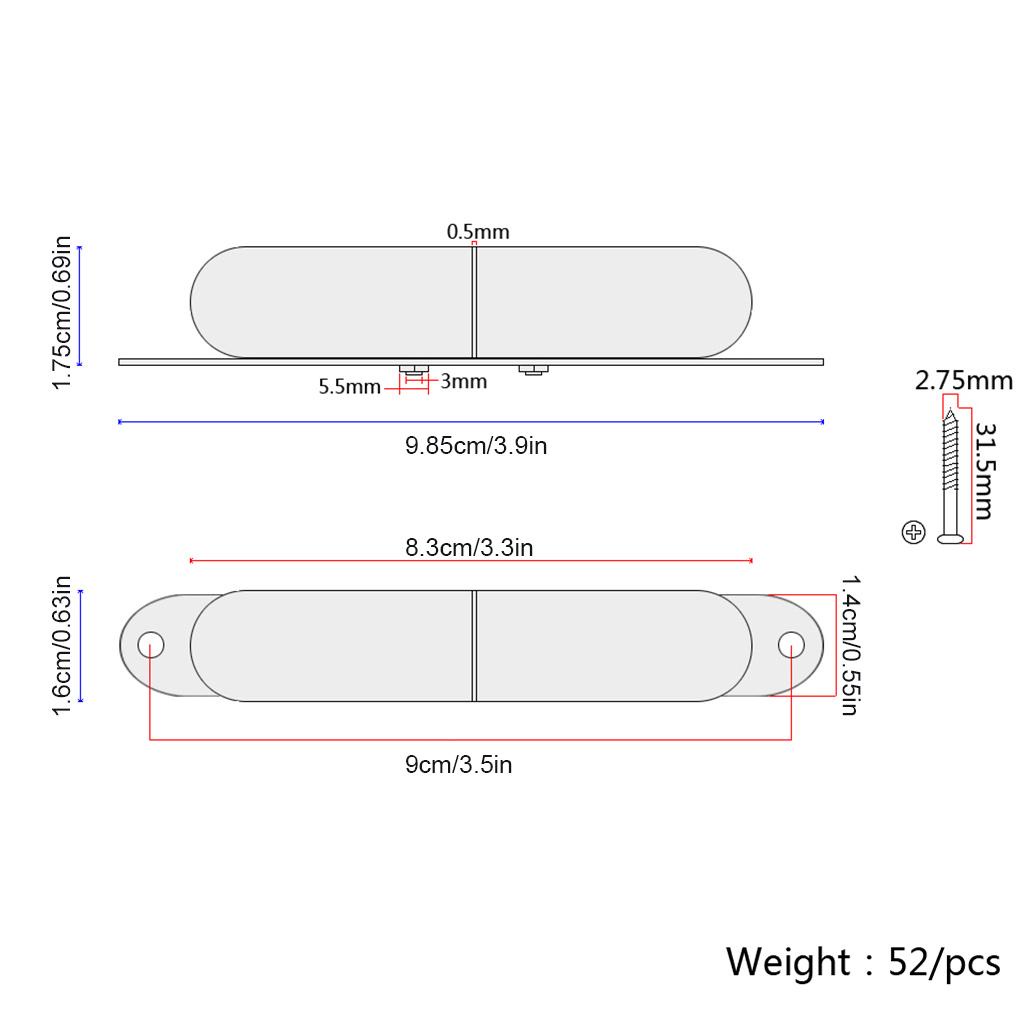 Pickup 3 Dây Đầu Ra Kép Ổn Định Thay Thế Cho Đàn Guitar Điện