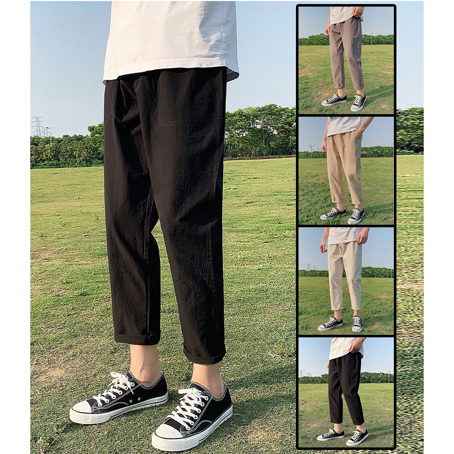 [Mẫu Mới] Quần Nam Kaki Basic Dáng Baggy Trơn Màu Phong Cách Trẻ Trung Thời Trang Zenkonu QUAN NAM 1000060V1