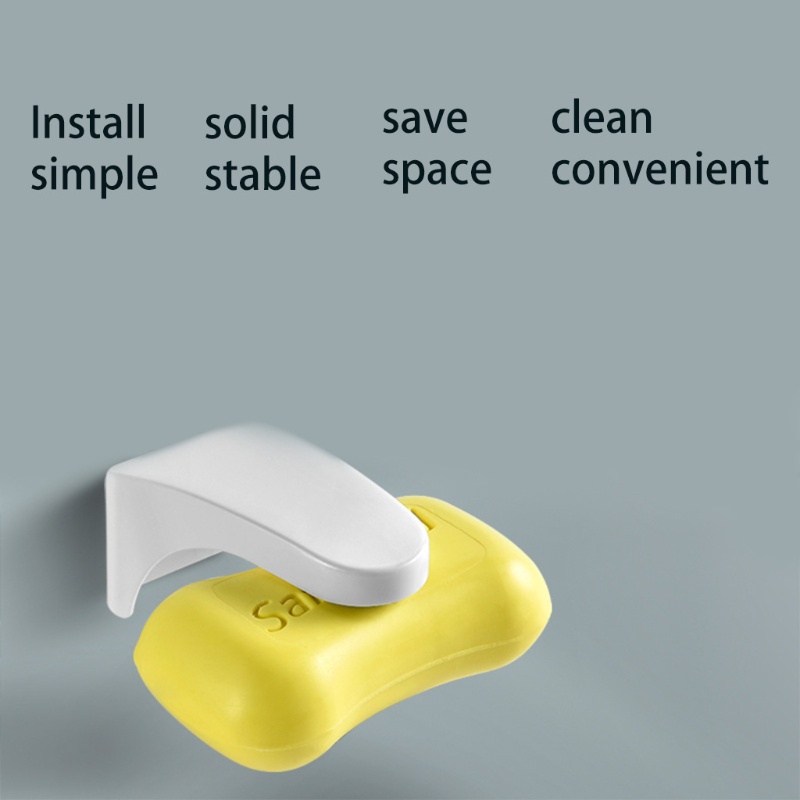 Giá Đỡ Xà Phòng Gắn Tường Không Cần Khoan Tiện Dụng Cho Phòng Tắm / Nhà Bếp