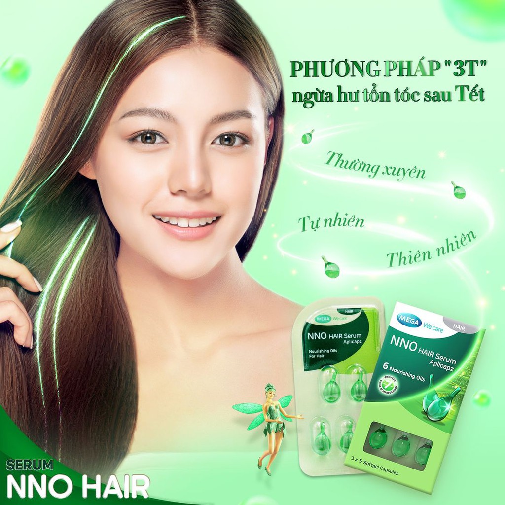 Serum Dưỡng Tóc Nno Hair Dạng Vỉ 15 Viên Nang/ Hộp