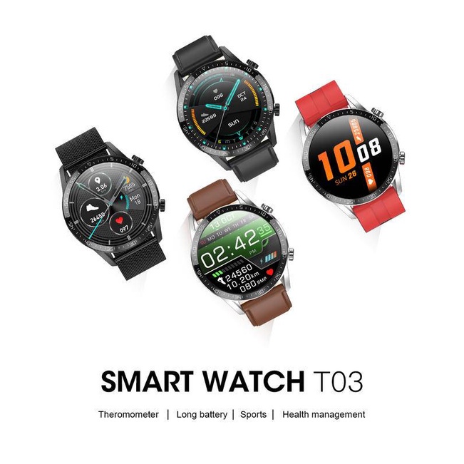 T03 Smart Watch Men ECG PPG Heart Rate Body temperature monitor IP68 Waterproof Fitness Tracker Smartwatch PK L13 T1 L7 X6 R8 T9