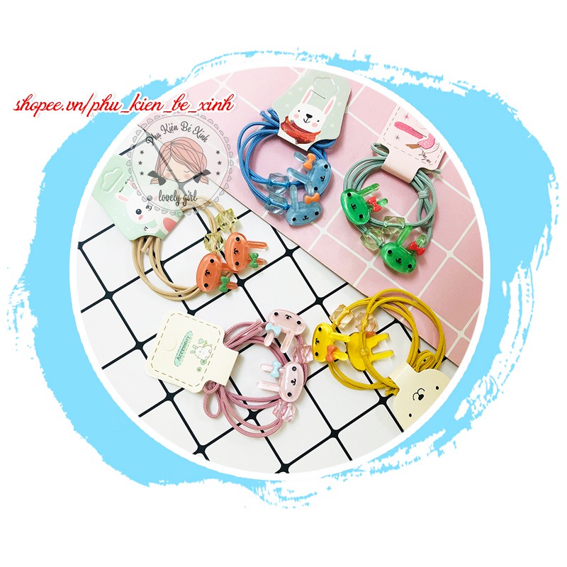 Buộc Tóc Thỏ💖FREESHIP💖Giảm 2K khi nhập [PHUKIENX2] Dây Buộc Tóc Thỏ Bunny Bóng Bẩy Dễ Thương