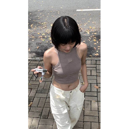 MOODSWINGS - Áo thun ba lỗ BASIC CROPPED TANK TOP