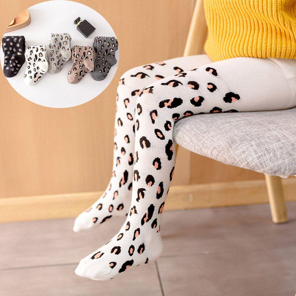 Quần Tất Cotton Họa Tiết Da Báo Cho Bé Gái