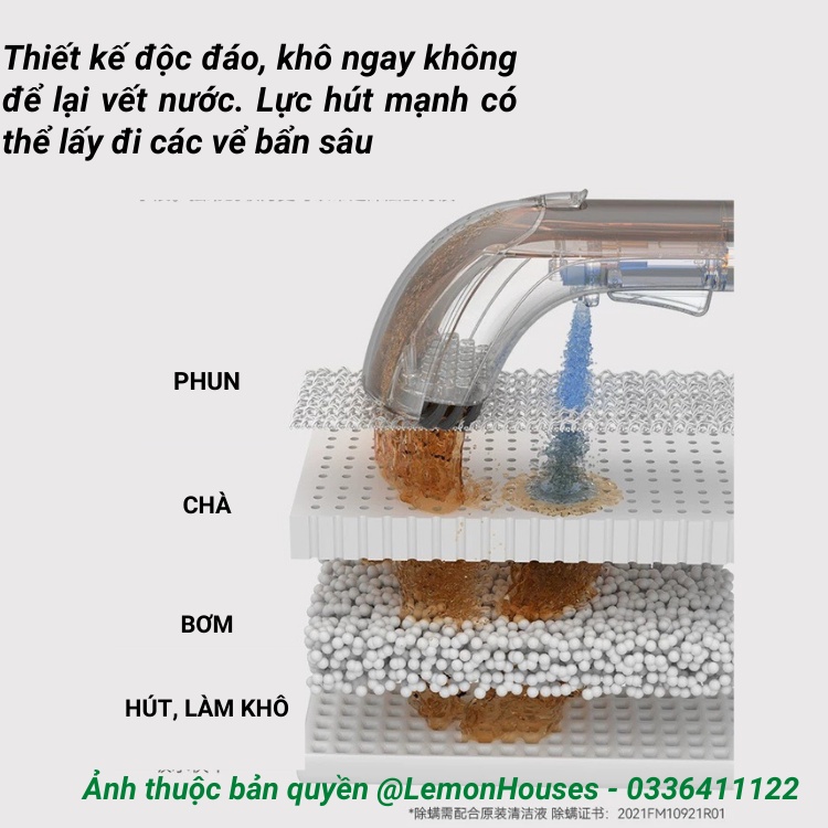 Máy giặt thảm, sofa cầm tay UWANT B100 diệt khuẩn, sấy khô công suất cao chính hãng 100%