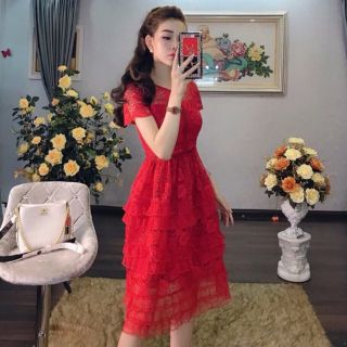 Váy dạ hội Dự tiệc hàng ren cao cấp đẹp 100%