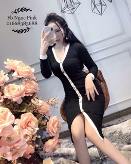 Đầm thun gân body quá tôn dáng
