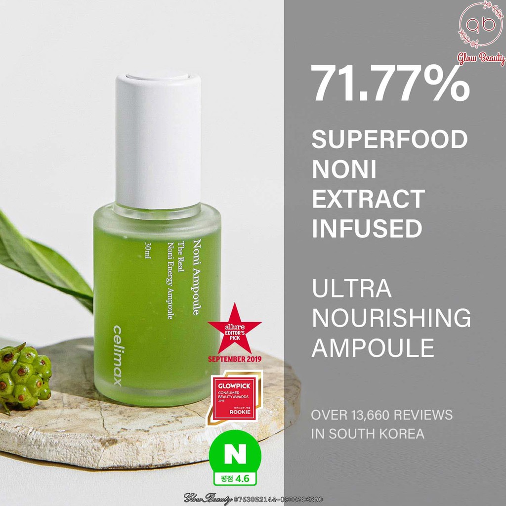 Tinh chất dưỡng da chống lão hóa chiết xuất trái nhàu CELIMAX Noni Energy Ampoule 30ml