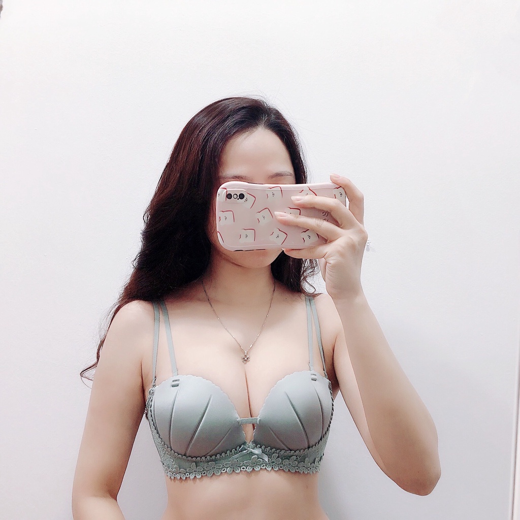 Áo ngực không gọng su đúc mút bàn tay đệm vừa nâng đẩy ngực tạo khe (S-03) mua 1 tặng 1