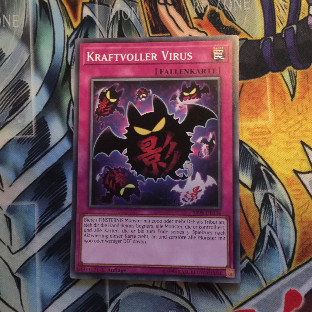 Thẻ bài YUGIOH - Full Force Virus - SR06-EN034 - Common - Normal Trap