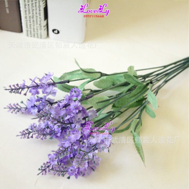 Hoa giả - cành Hoa Lavender Giả tím siêu đẹp trang trí decor nhà cửa