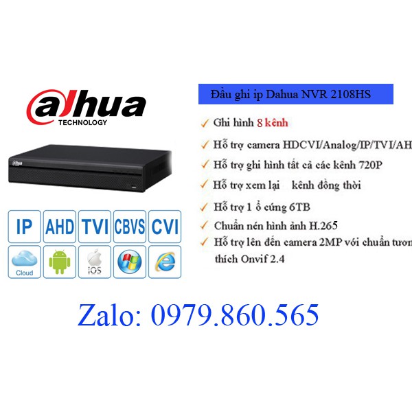 Đầu ghi hình IP Dahua NVR 4108HS