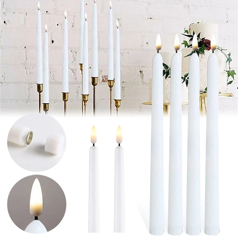 Đèn Led Điện Tử Hình Nến Dùng Trang Trí Bàn Ăn / Nhà Thờ / Tiệc Giáng Sinh
