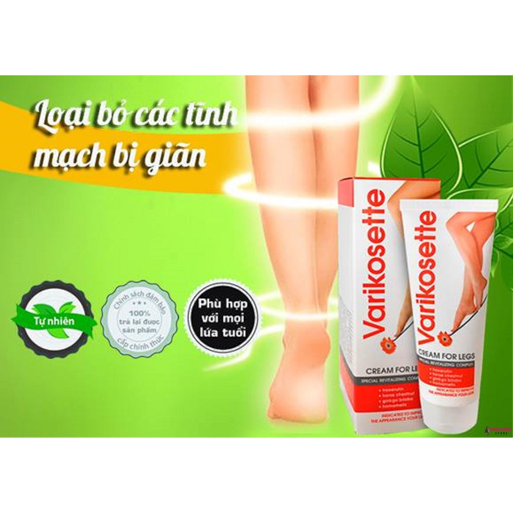 Kem Giảm Suy Giãn Tĩnh Mạch Varikosette Nga 75ml