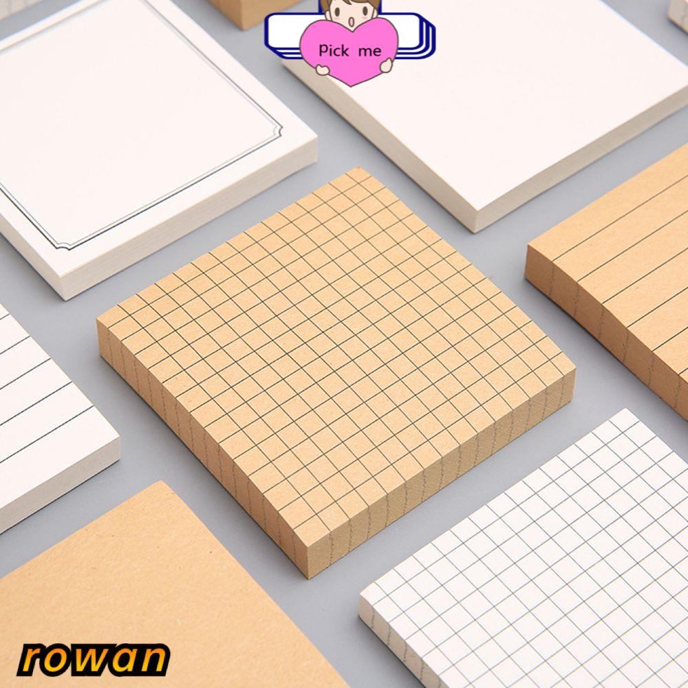 Set 80 tờ giấy ghi chú tự dính thiết kế đơn giản tiện dụng cho nhân viên văn phòng/học sinh