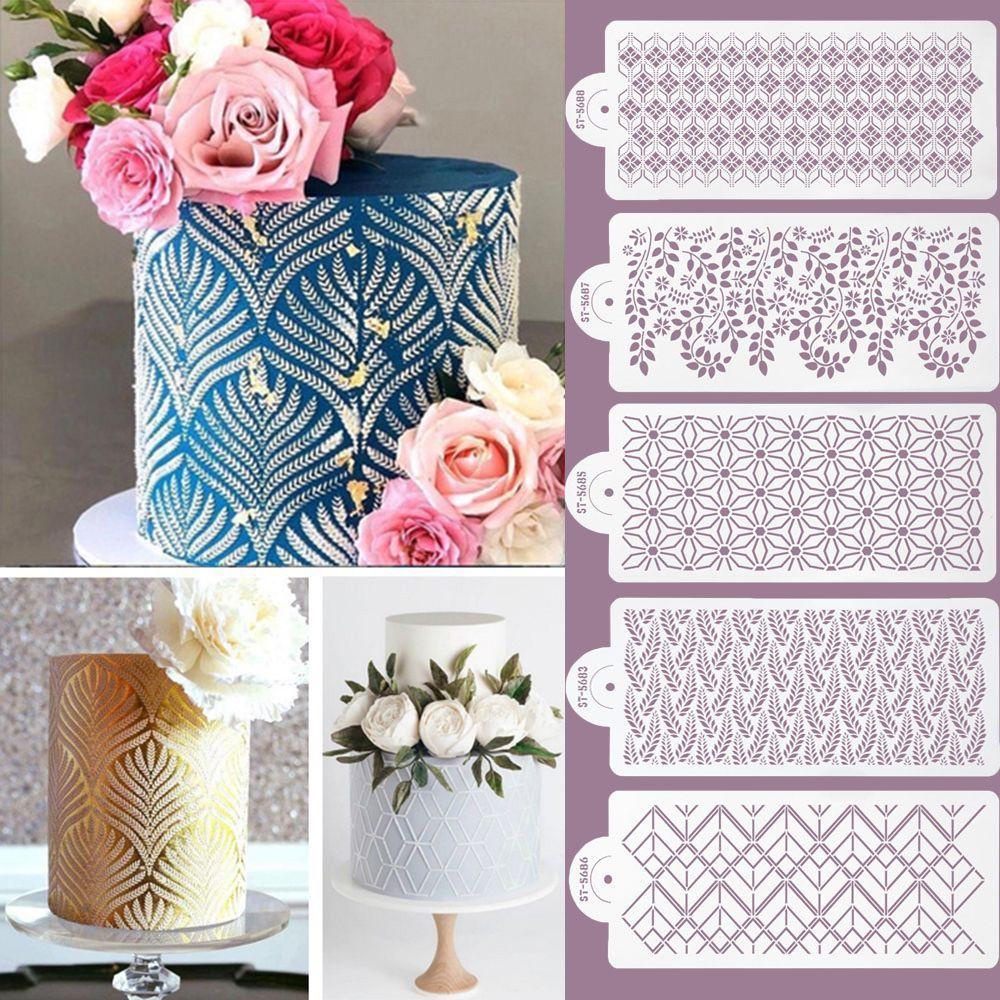 Khuôn Lưới In Họa Tiết Trang Trí Bánh Kem DIY