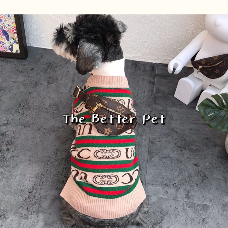 ÁO CARDIGAN GUCCl cho chó mèo