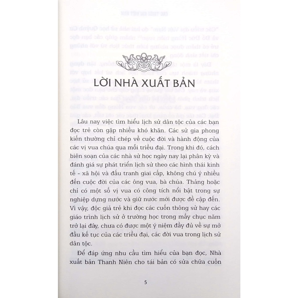Sách - Các Triều Đại Việt Nam (HH)