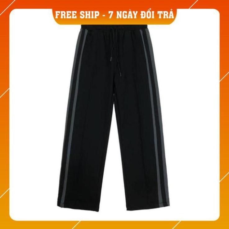 quần thun ống rộng 3 line nam nữ cao cấp | BigBuy360 - bigbuy360.vn