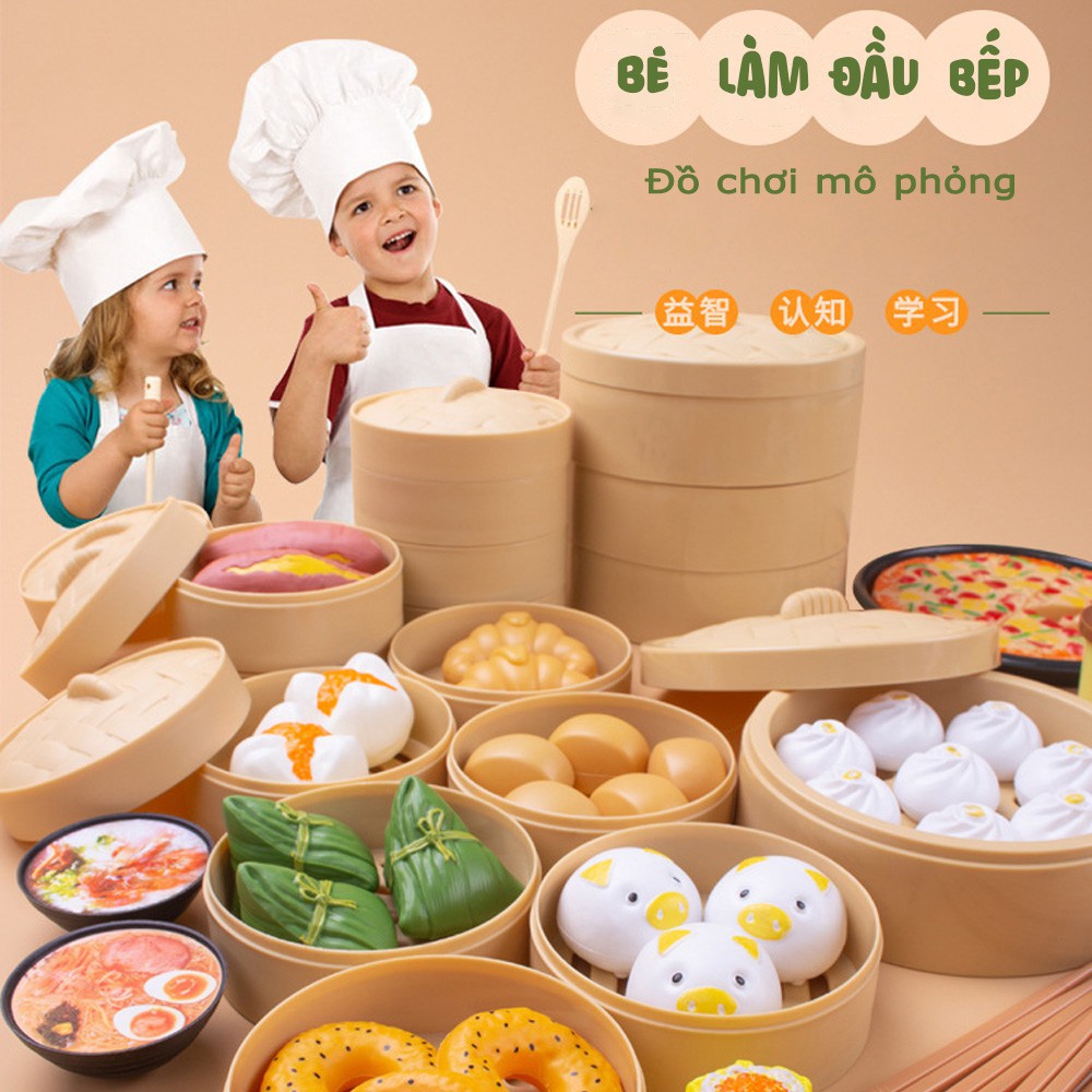 [Oder]☎Bộ đồ chơi nấu ăn thật mini 31, món, cho trẻ em, bé gái, bằng nhựa, nhà bếp