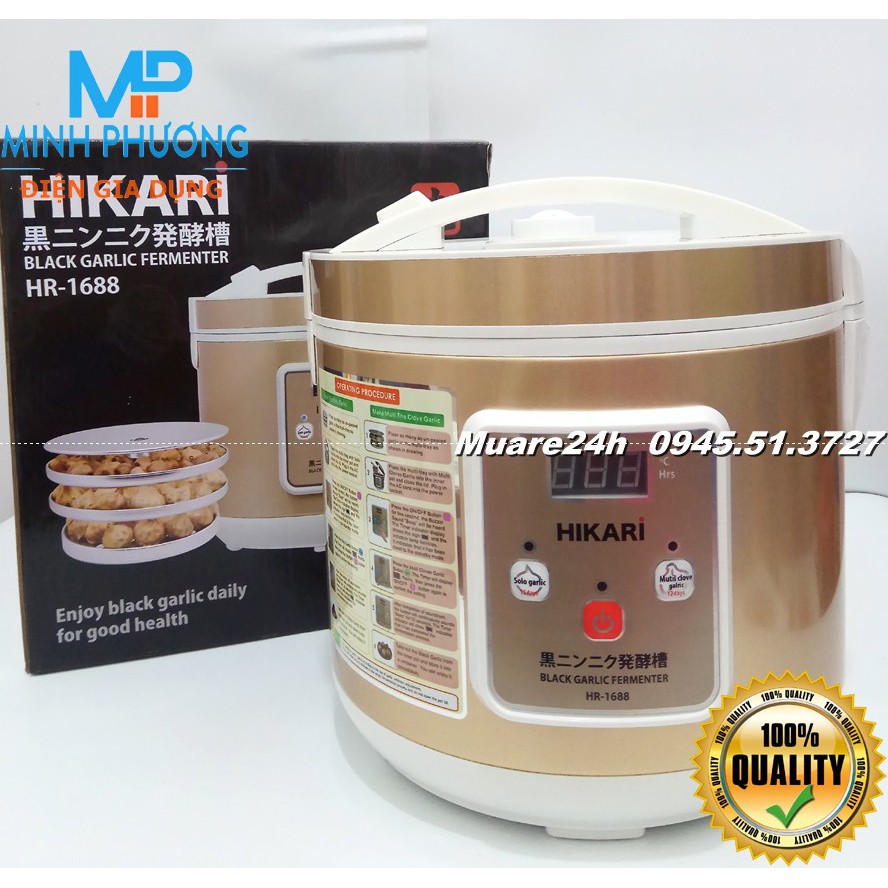 Bảo hành 12 Tháng Máy Làm Tỏi Đen Hikari 1688 Nhật Bản