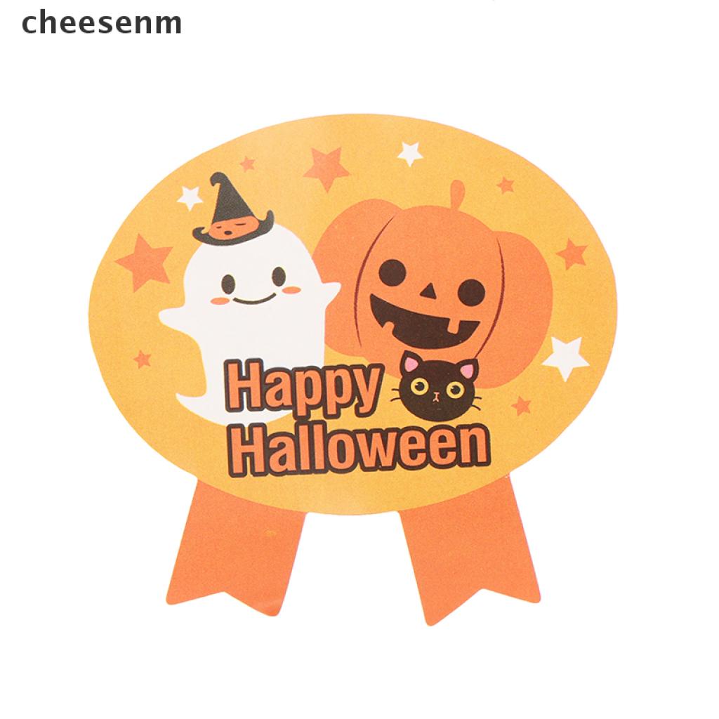 Set 60 Nhãn Dán Trang Trí Gói Bánh Kem Chủ Đề Halloween